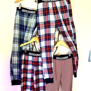 EUC Abercrombie kids pajama pants bundle- 4 pairs